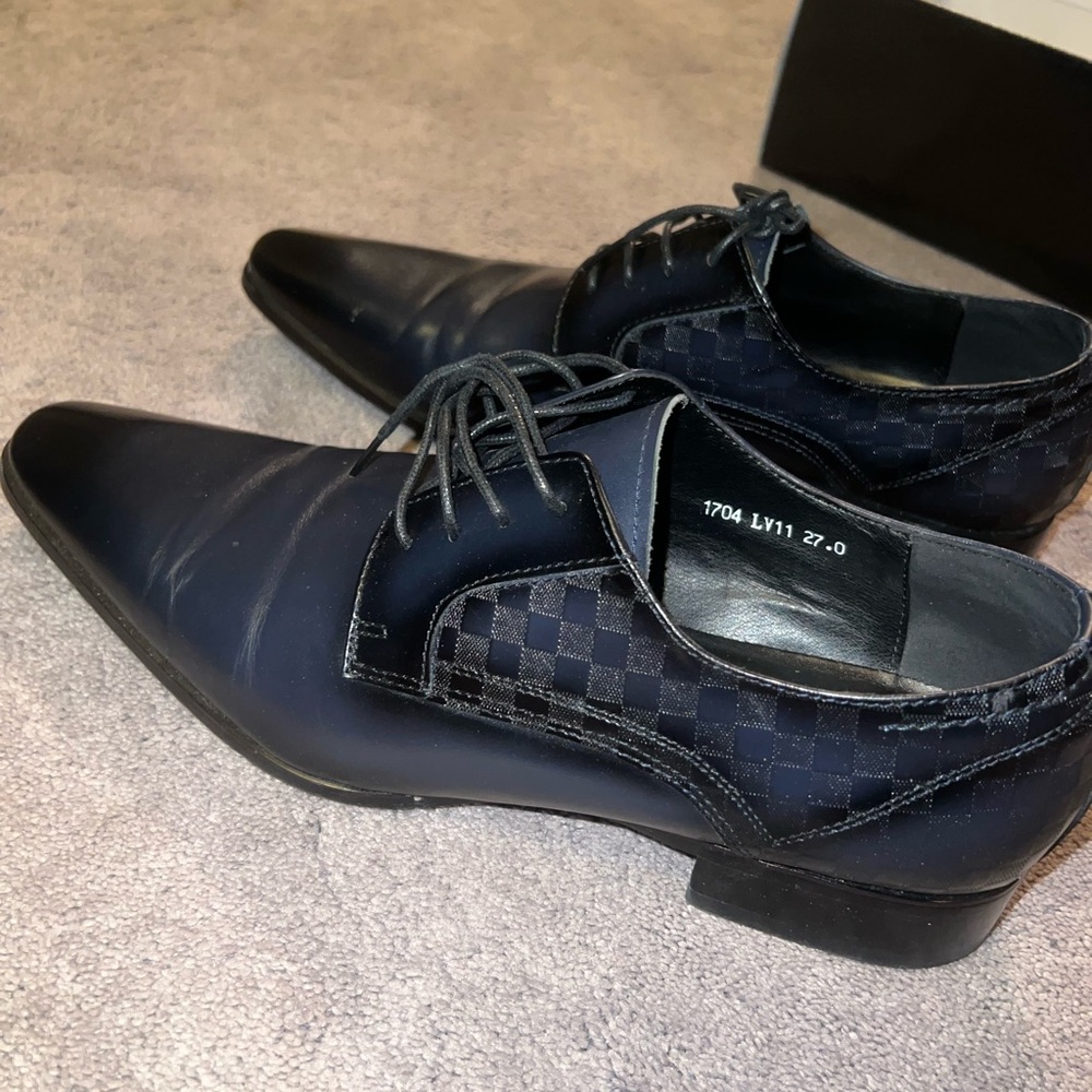 Men's Checkered Dress Shoes